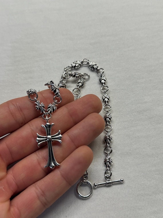 Rosary cross Necklace y2k ギャル男　十字架 Rosary cross Necklace y2k ギャル男 十字架