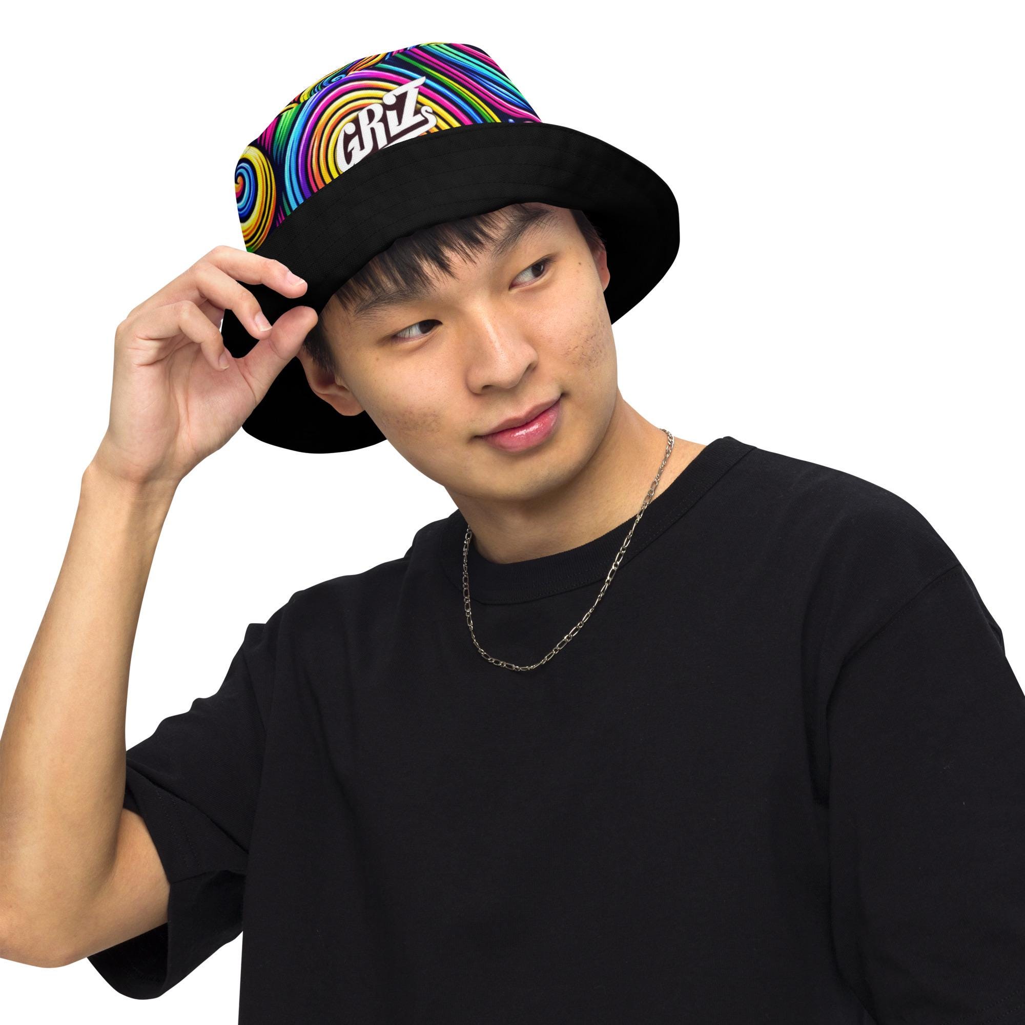GRIZ reversible bucket hat Griz x Grassroots reversible bucket hat for sale main image 4