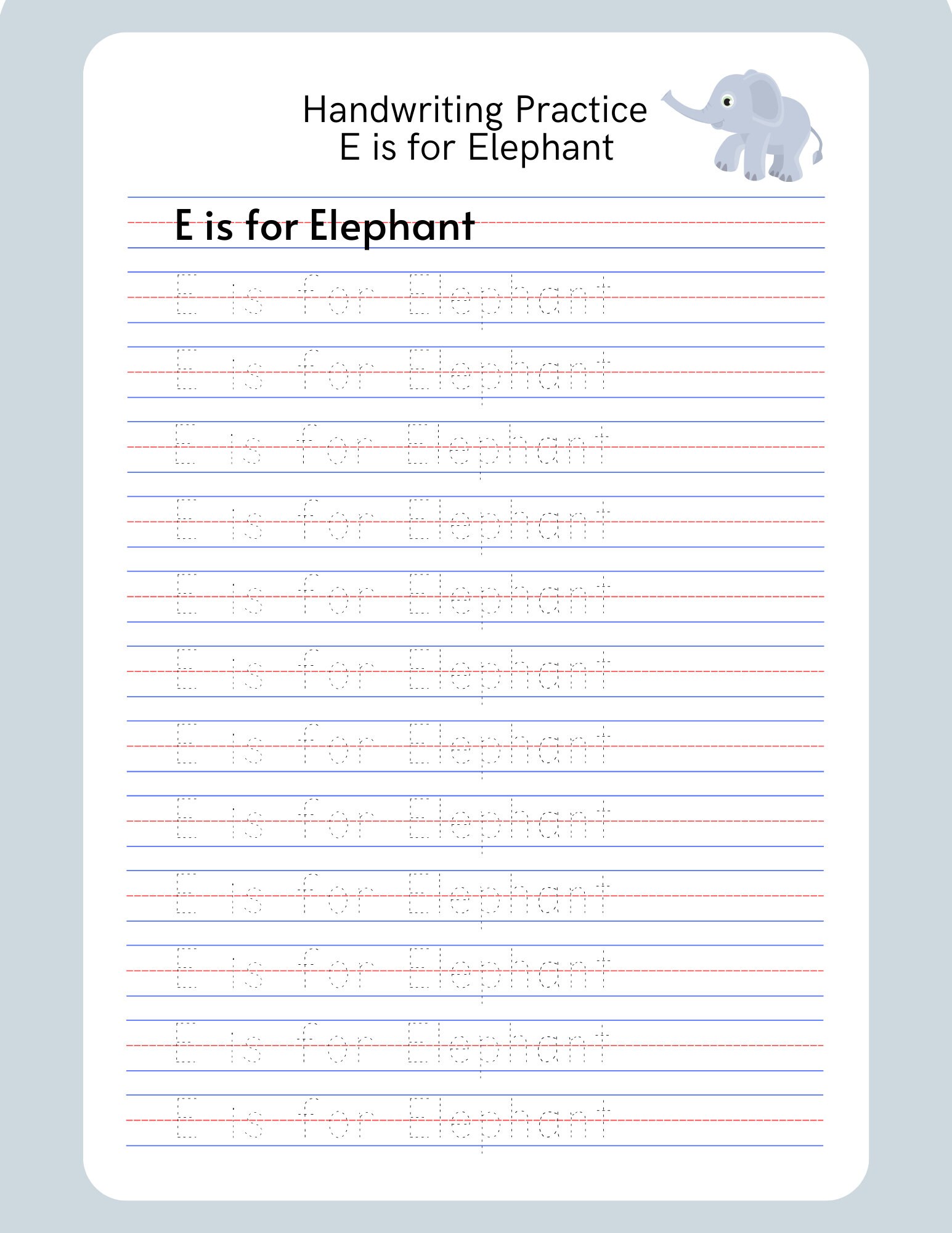 Kids' Activity Printables: Handwriting Practice Alphabet and Sounds ...