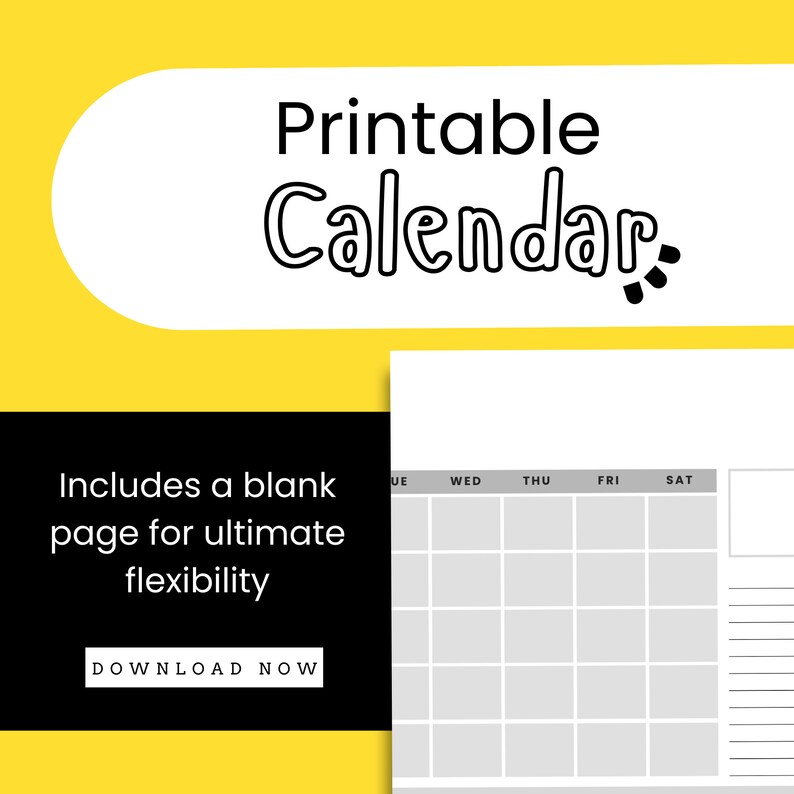 grey-perpetual-calendar-printable-2024-calendar-desk-etsy