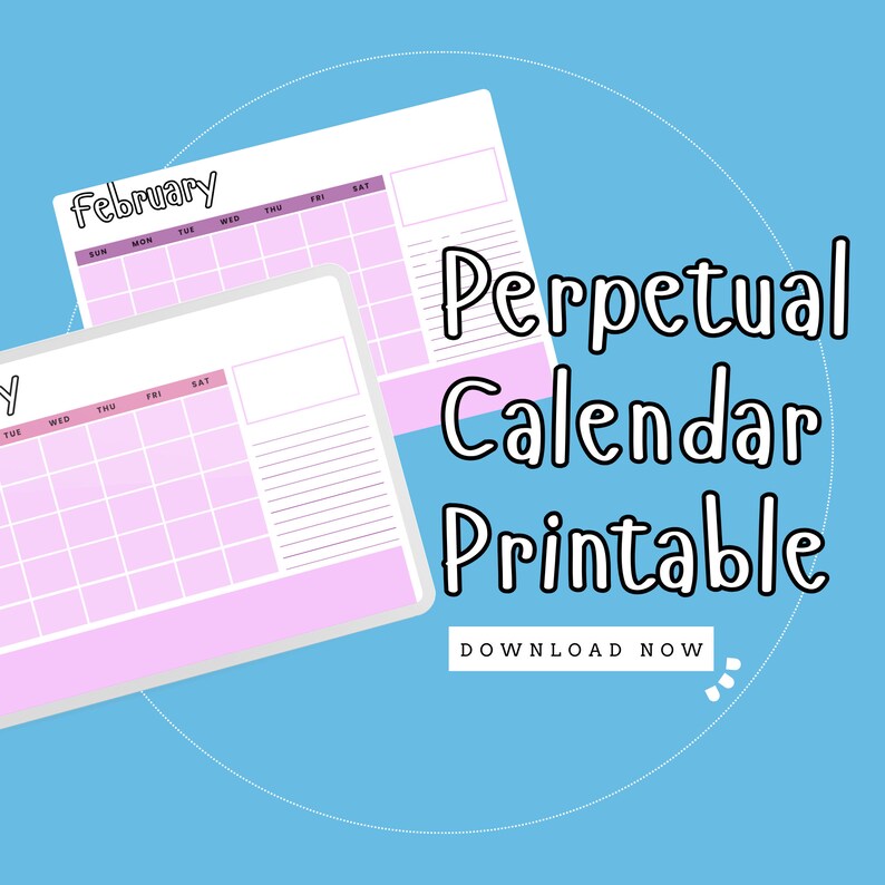 Purple Perpetual Calendar Printable - Il 794xN.5305002153 Af07 