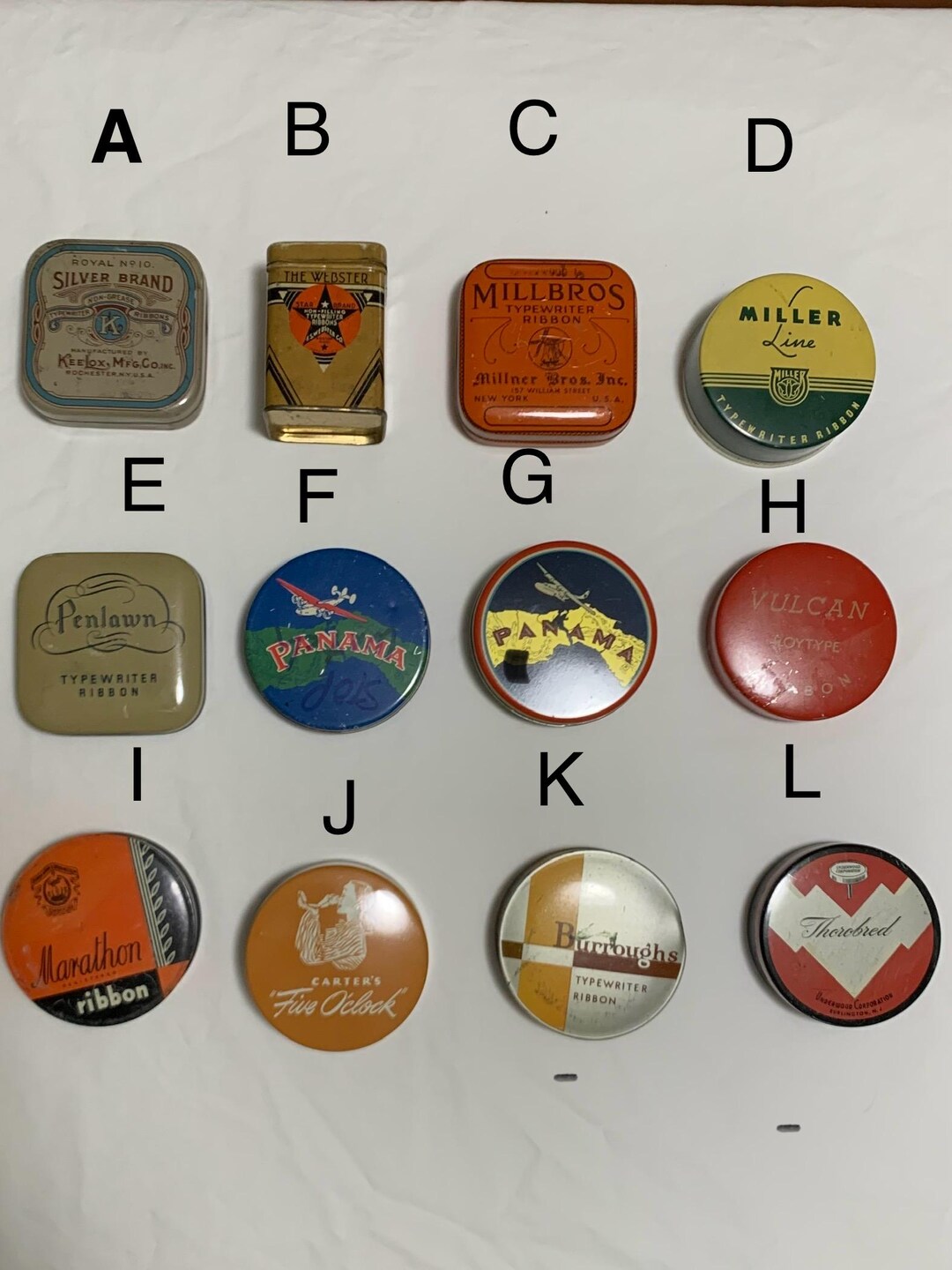 Vintage Typewriter Ribbon Tin - Etsy