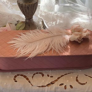 Vintage Pink Quilted Glove Box from the 1950’s