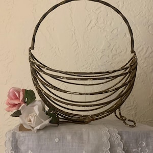 Antique Half Mellon Wire Basket