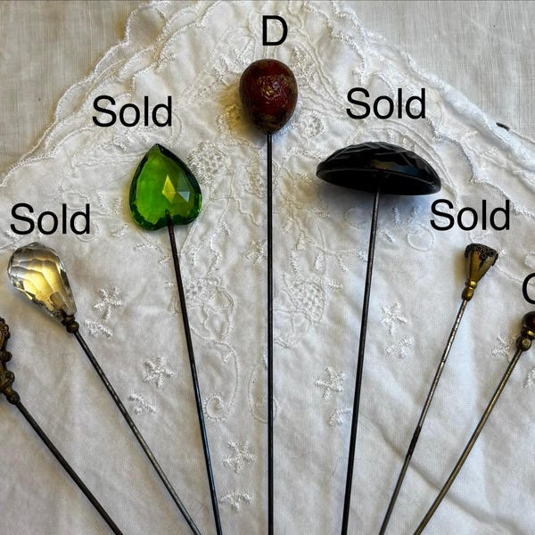 Antique Hat Pins from Britain