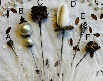 Antique Hat Pins from Britain
