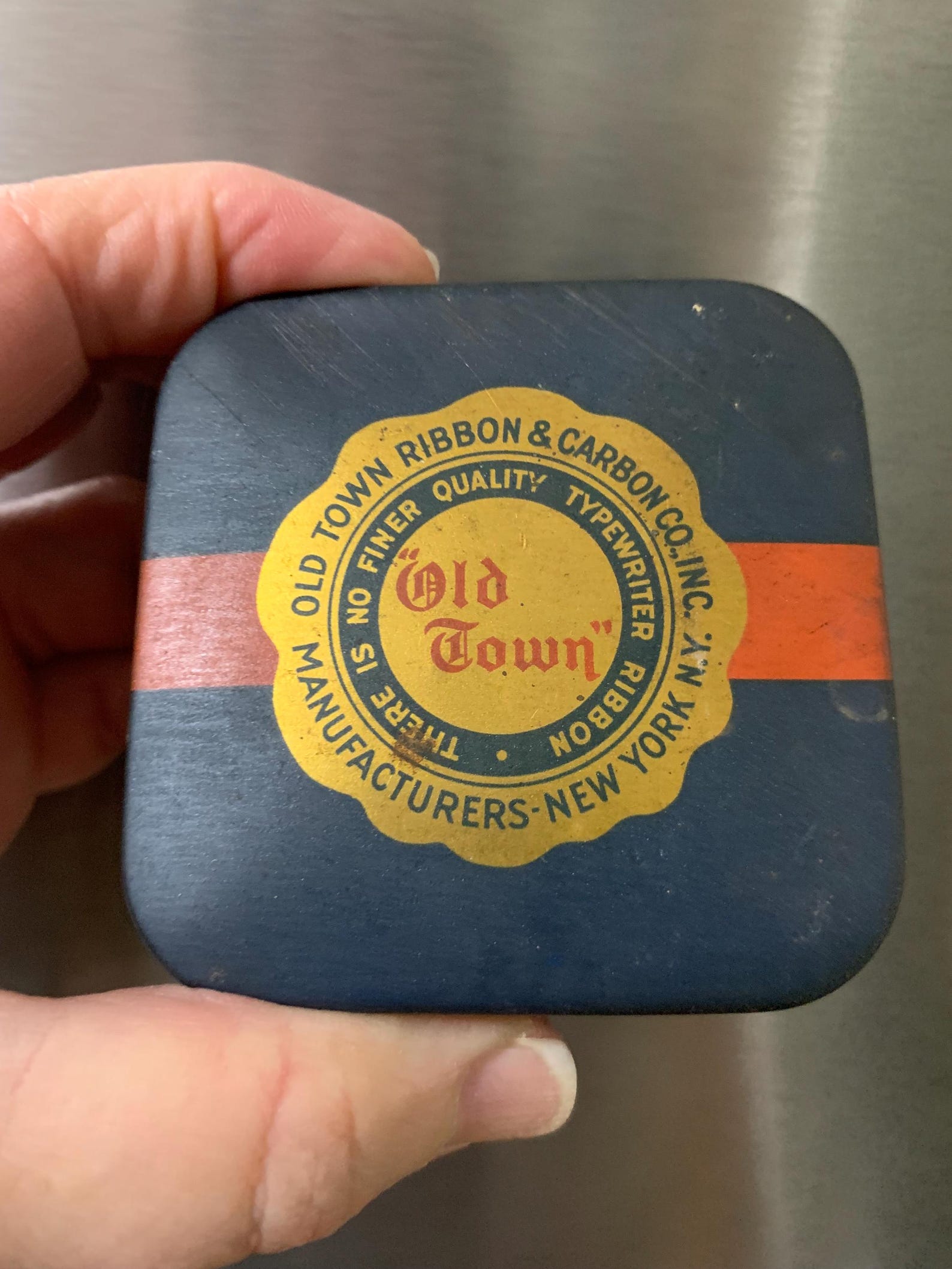 Vintage Typewriter Ribbon Tin - Etsy