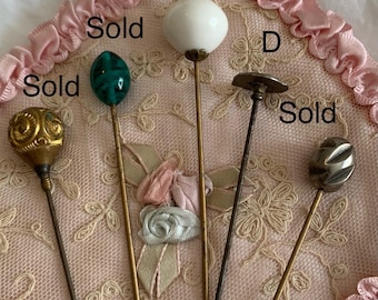 Antique Hat Pins from Britain