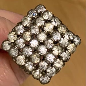 Large Antique Rhinestone Hat Pin
