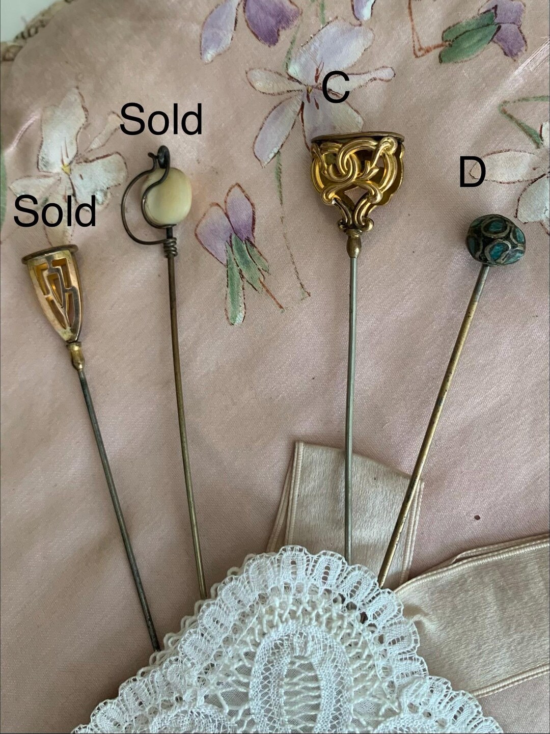 Antique Hat Pins From Britain - Etsy