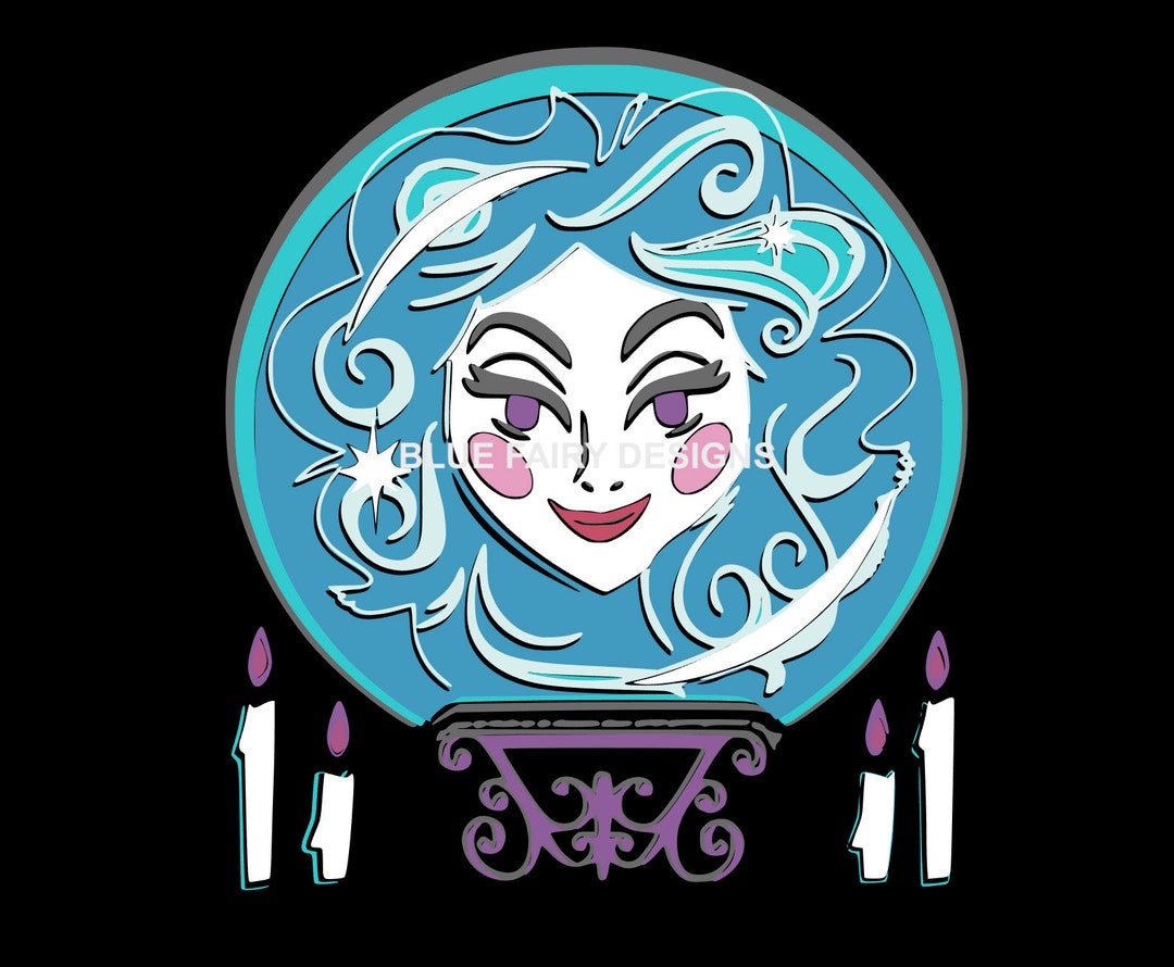 Disneyland Madame Leota Haunted Mansion SVG + PNG + Jpg Layered Cut ...