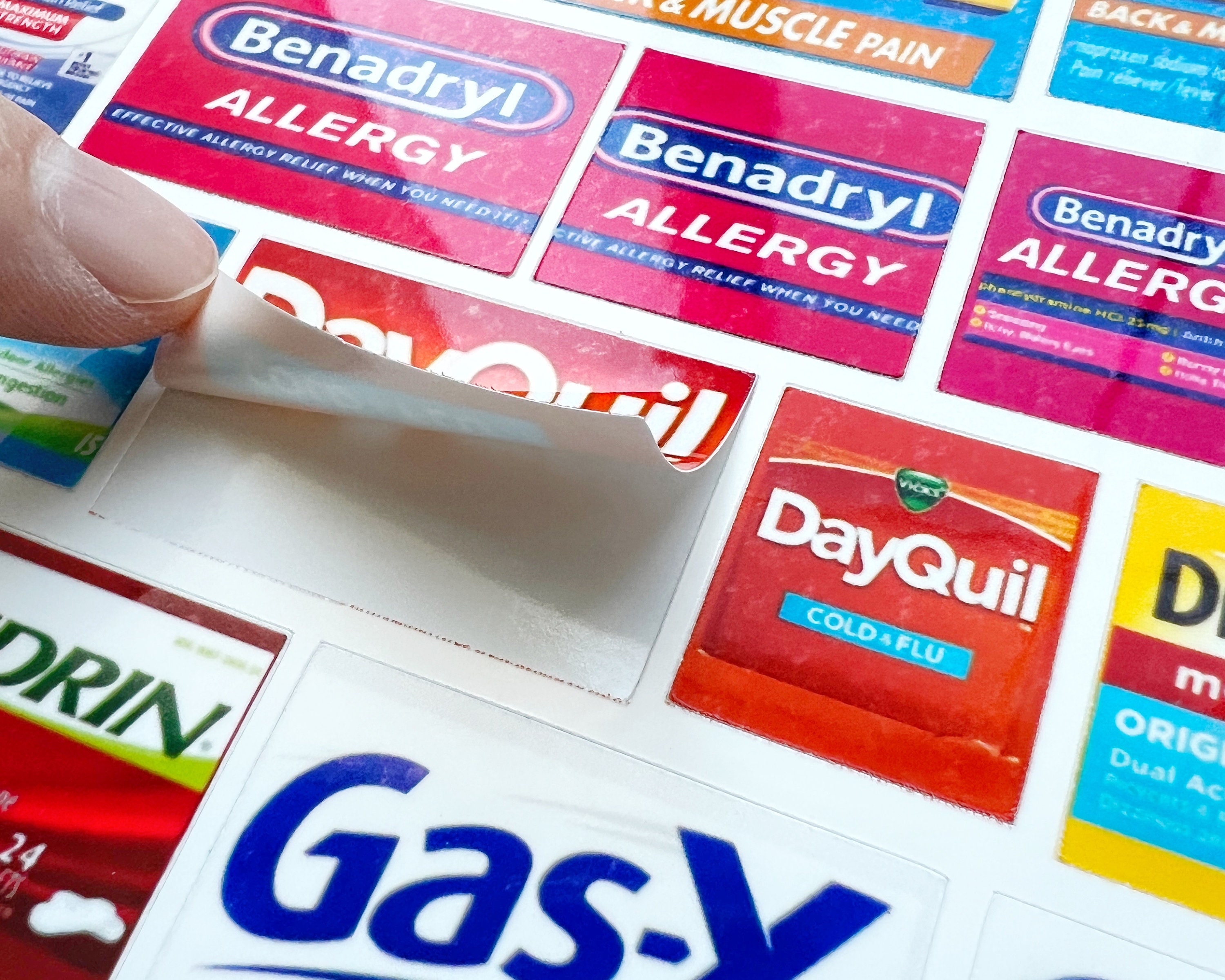 Pocket Pharmacy Labels Medication Labels Peel and Stick Common Drugs