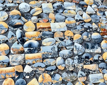 Wholesale Maligano Jasper Cabochons: Handmade Indonesian Gemstones