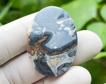 Maligano Jasper Cabochon; Landscape Picture Stone; Handmade Gemstone Indonesia