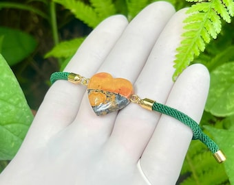 Armband Maligano Jaspis Stone, Landschaftsbild, Größe Stein 19x18x5.4 mm
