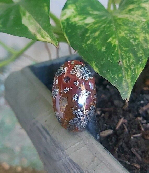 Red Marcasite Cabochons, AAA Quality Stones, Mm