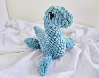 No Sew Loch Ness Monster Crochet Pattern, Digital Download PDF Amigurumi Cryptid Pattern, Beginner Friendly Crochet Tutorial with Photos