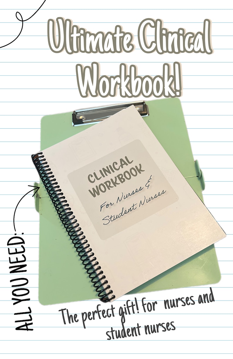 Clinical Notebook for Nurses and Student Nurses Etsy Australia
