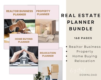 Real Estate Bundle, Digital Planner, Real Estate, Marketing, Checklist Bundle