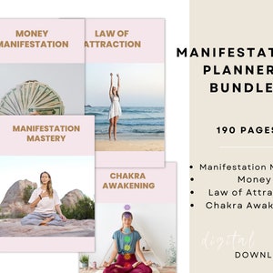 Manifestation Bundle, Digital Planner, Law of Attraction, Money, Manifestation