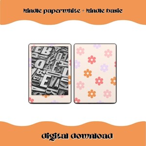 Kindle Paperwhite Decal Digital Download, Kindle Basic Decal Digital Download | IMAGE FILE ONLY | Feelin My Flowers