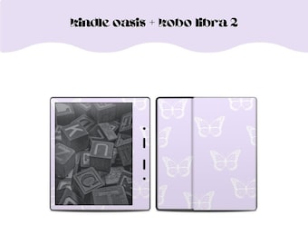 Kindle Oasis Decal Digital Download, Kobo Libra 2 Decal Digital Download | IMAGE FILE ONLY | Lavender Butterfly