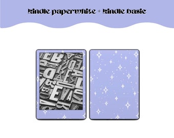 Kindle Paperwhite Decal Digital Download, Kindle Basic Decal Digital Download | IMAGE FILE ONLY | Starlight
