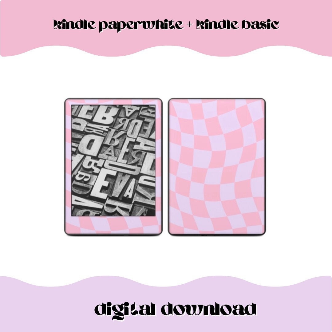 Kindle Paperwhite Decal Digital Download, Kindle Basic Decal Digital