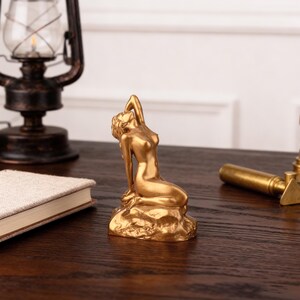 Art Nouveau Female Figurine, Naked Women Art Sculpture, Minimalist Woman Statue Abstract Desktop Ornament, Elegant Home Decor, Gift for Her image 17