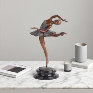 Italian Classical Sculpture - Ballet Dancer, Vintage Bronze Sculptures, Bronze Sculpture Art Deco, Home Decor Statue, Art Sculptures, Gifts