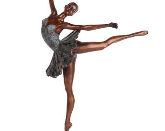 Italian Classic Sculpture - Ballet Dance, Vintage Bronze Sculptures, Bronze Sculpture Art Deco, Home Decor Statue