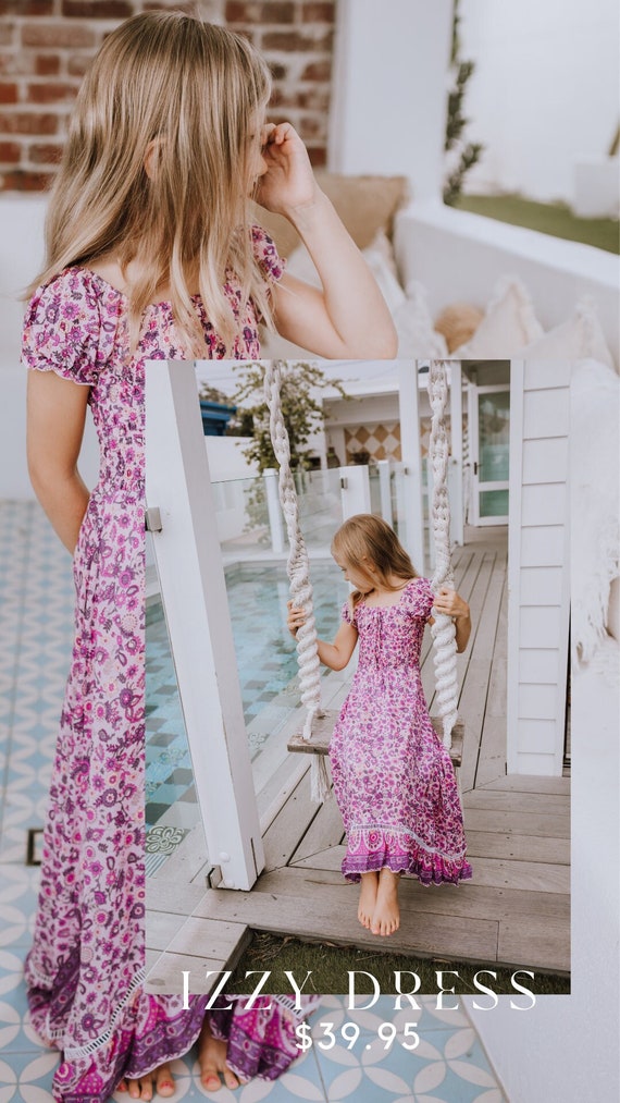 Kids boho dress 2025