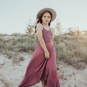 Girls Boho Dress, Girls Dress, Flower Girl Dress, Boho Dress, Boho Flower Girl Dress, Girls teal Dress, Girls Beach Dress, Teen Dress
