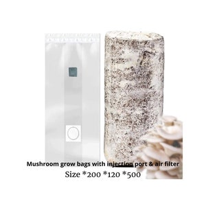Mushroom Grow Bags with with injection port & air filter