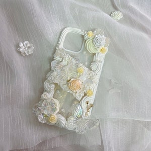 Customized Handmade Phone Case for All Brands, iPhone, Samsung Oneplus etc, Decoden Cream Glue Case