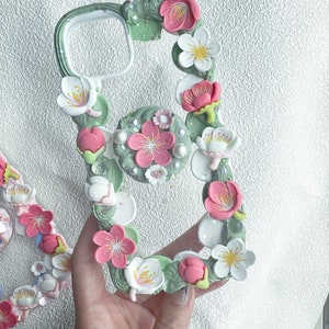 Customized Handmade Phone Case for All Brands, iPhone, Samsung Oneplus etc, Decoden Cream Glue Case image 8