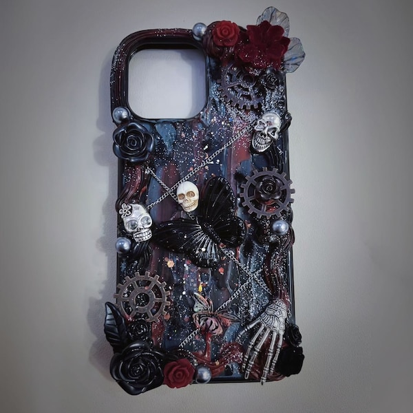 Decoden Halloween Cream Glue Case Personnalisé Étui de téléphone fait à la main pour toutes les marques, iPhone, Samsung Oneplus, etc.