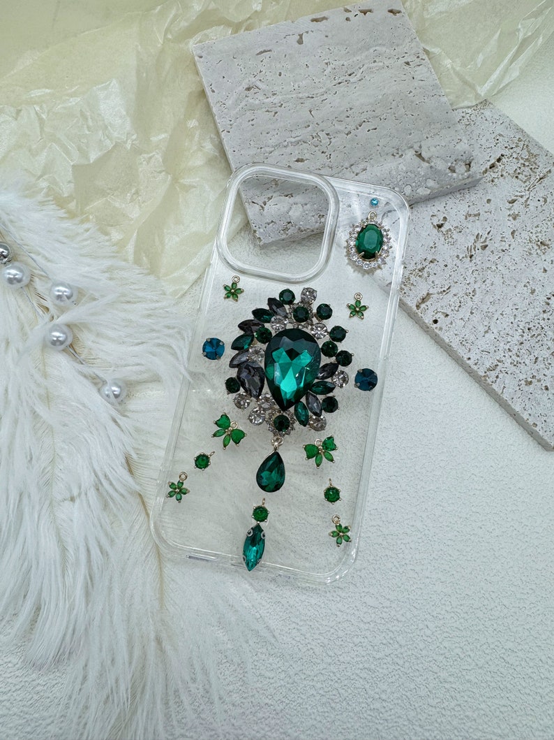 Decoden Crystal Case, Customized Handmade Phone Case for All Brands, iPhone, Samsung Oneplus etc image 1