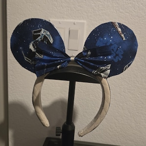 Hand Crafted Star Wars and Tie Fighter Mickey Ears