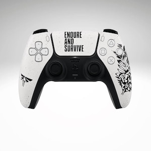 Hand painted PlayStation 5 Ellie inspired controller.
