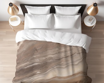 Boho Style Comforter Earthy Tones Bedding Jupiter Inspired Comforter Granite Comforter Modern Style Bedding Beige Comforter Glam Comforter