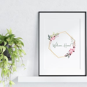 Welcome Home Sign - Minimalist Boho Printable