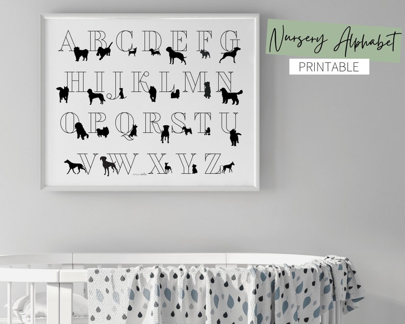 Nursery Alphabet Printable Etsy
