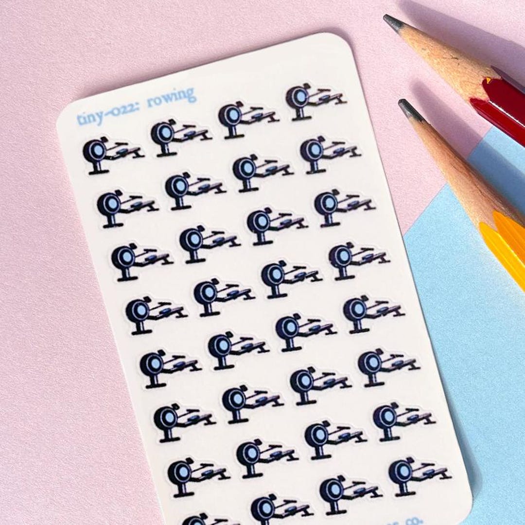 022 Rowing Machine Planner Stickers Micro Sticker Sheet for Planners of ...