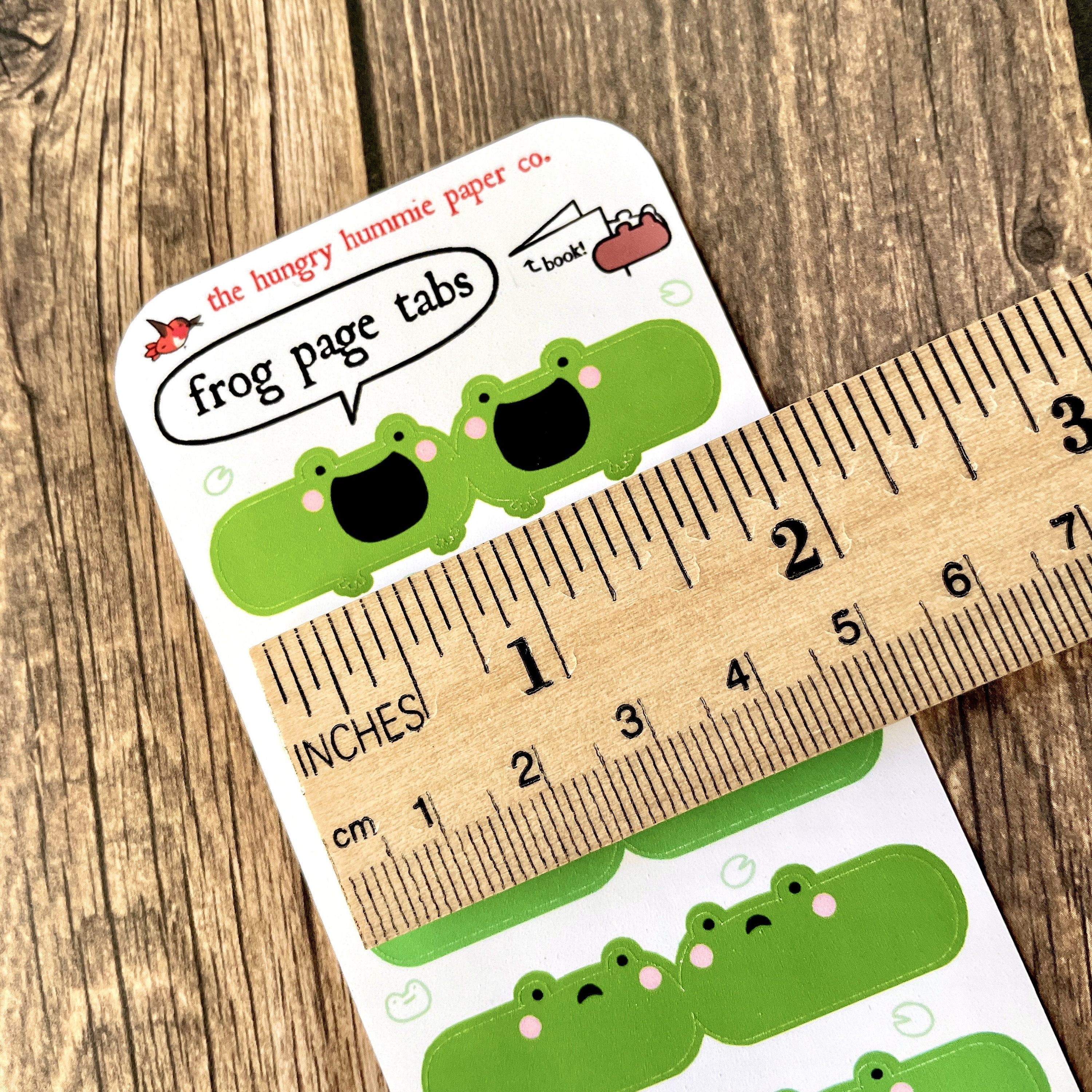 Cute Frog Page Tab Sticker Sheet | Adorable Amphibian Study Planner ...
