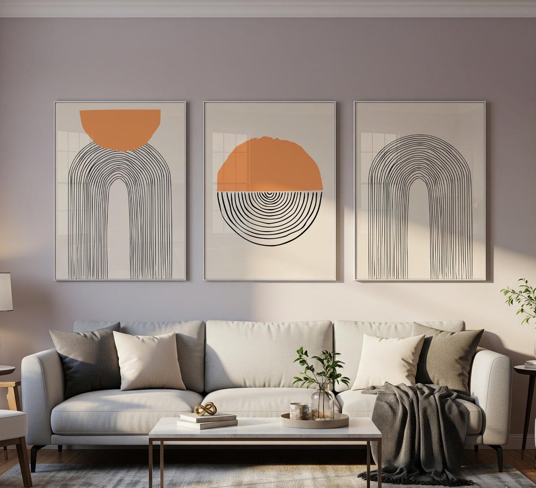Modern Art Set of 3, Bauhaus Poster Set - Etsy