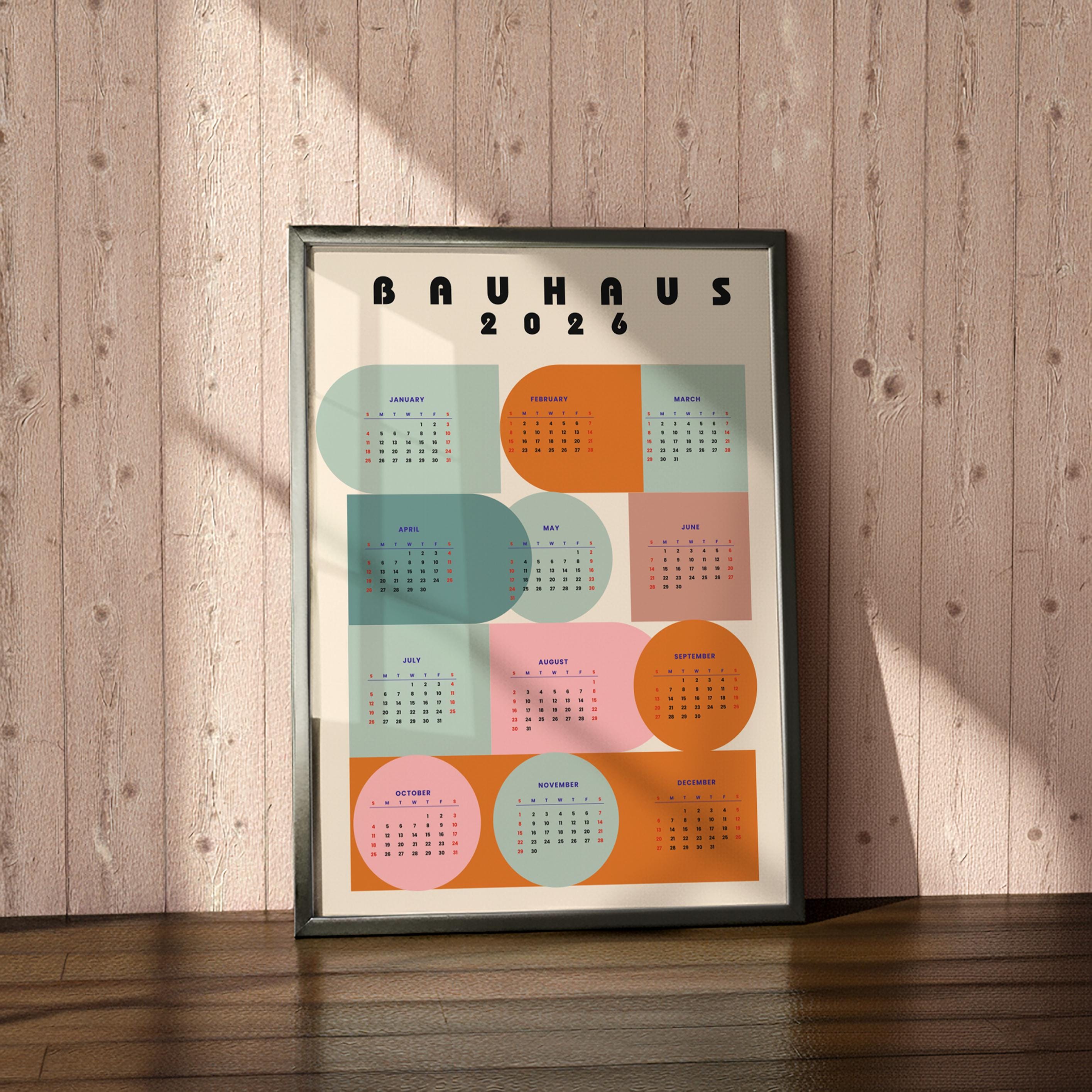 Bauhaus calendar - Etsy 日本 Bauhaus calendar - Etsy 日本