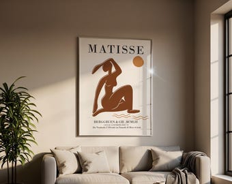 Matisse Poster Print - Vibrant Exhibition Artwork, Modern Abstract Wall Art, Vintage Art for Home Decor.