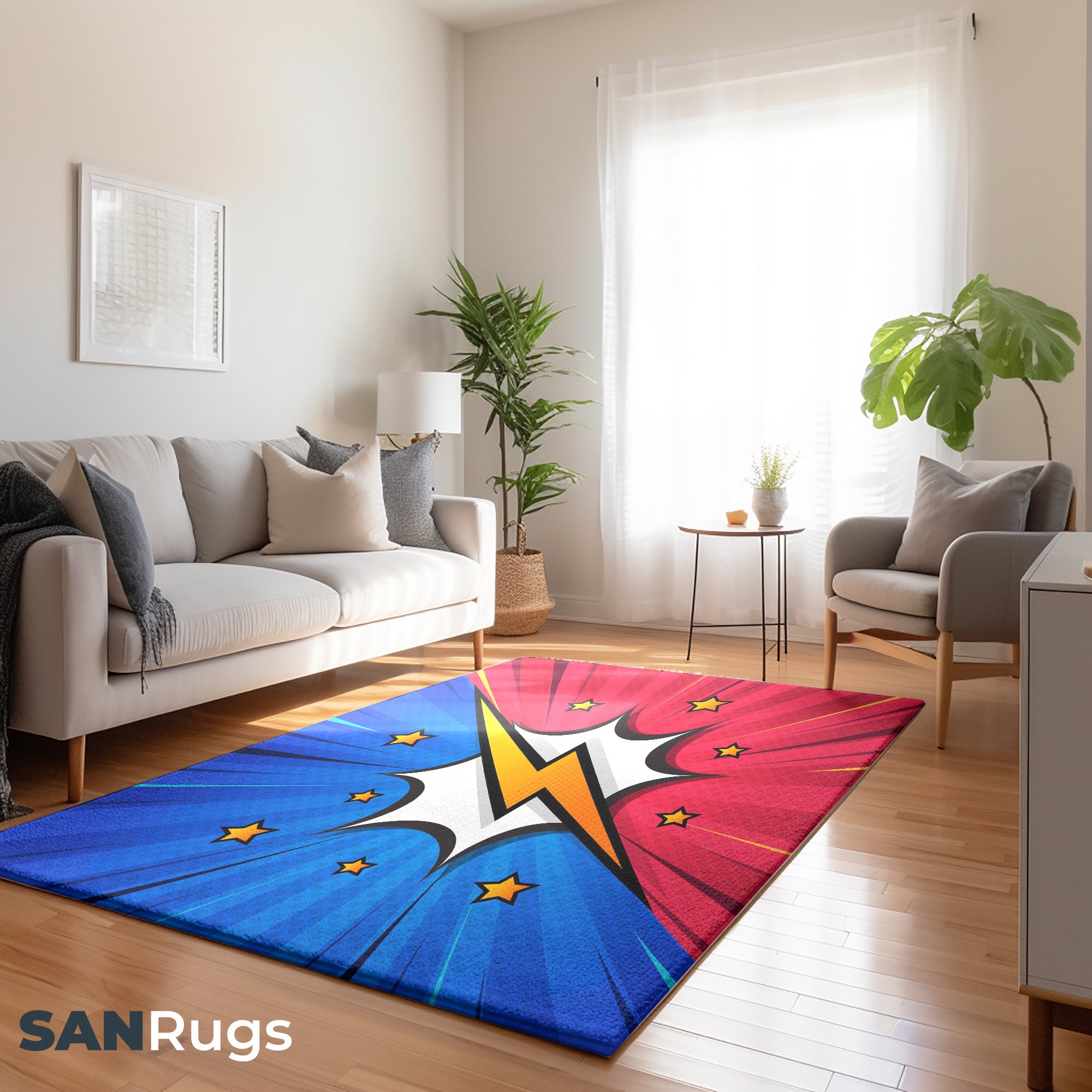 Cartoon Disney Stitch Carpet Creative Irregular Plush Lounge Rug