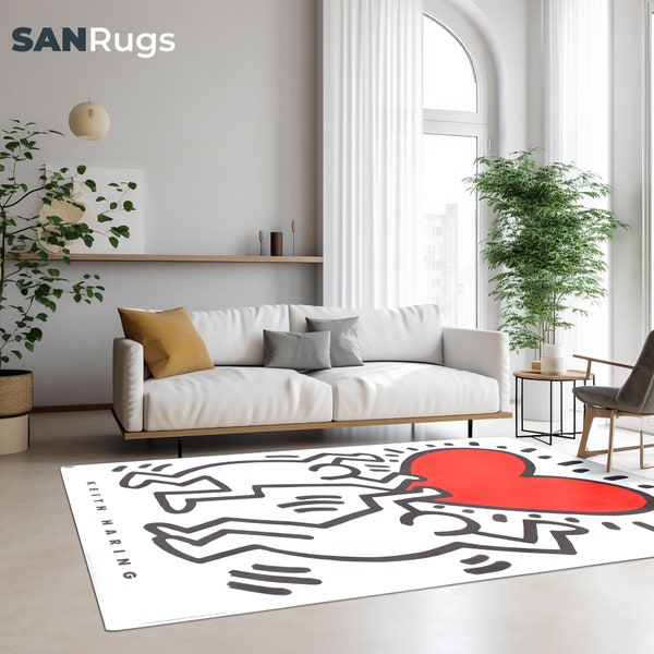 Modern Abstract Rug Etsy